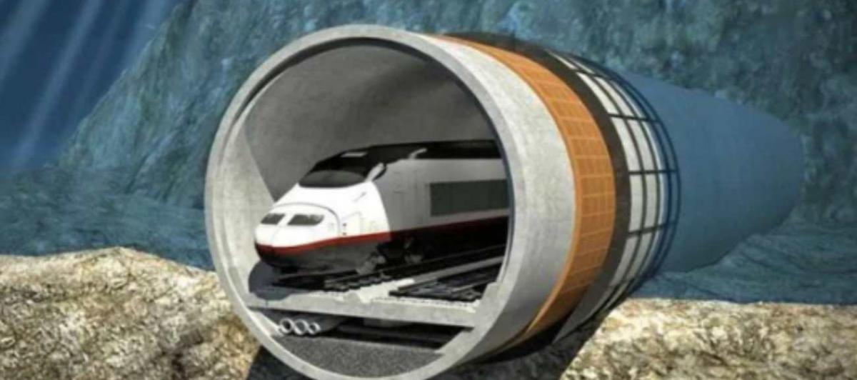 Imagen conceptual del túnel que conectará España y Marruecos a través del Estrecho de Gibraltar