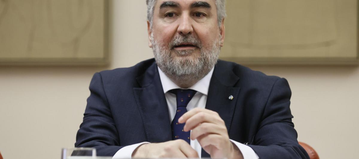El presidente del Consejo Superior de Deportes (CSD), José Manuel Rodríguez Uribes, interviene en la Comisión de Educación, Formación Profesional y Deportes, en el Congreso.
