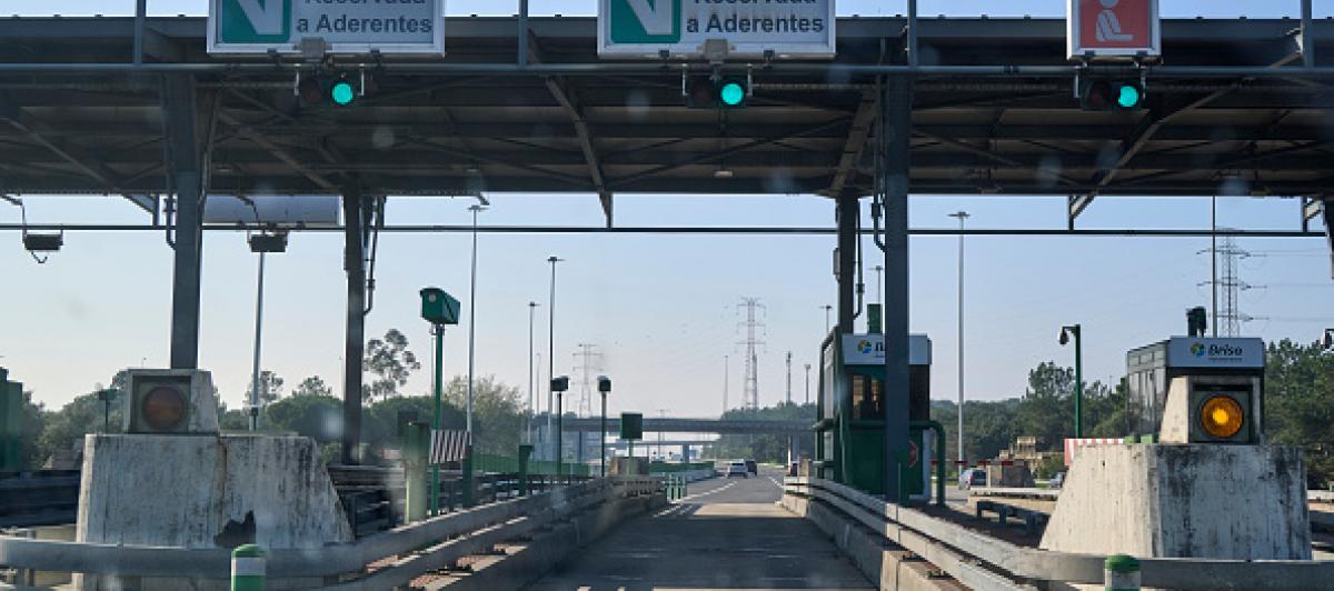 Imagen de archivo del peaje de una autopista portuguesa.