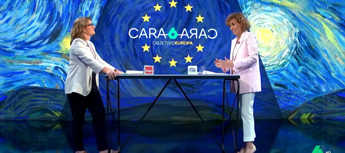 Cara a cara entre Teresa Ribera y Dolors Montserrat en LaSexta.
