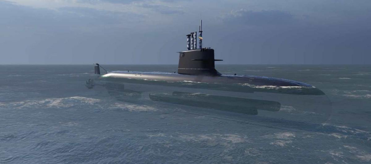 El submarino S-80 de Navantia