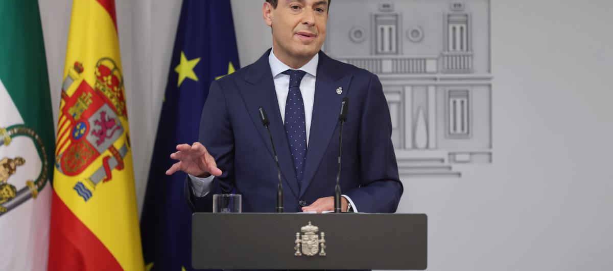 El presidente de la Junta de Andalucía, Juan Manuel Moreno Bonilla, en una imagen de archivo.