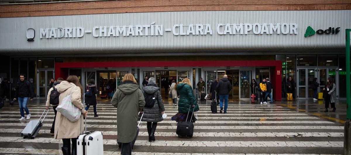 La estación de Chamartin-Clara Campoamor.