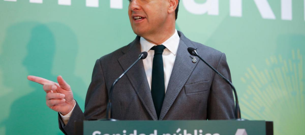 El presidente de la Junta de Andalucía, Juan Manuel Moreno Bonilla, en una imagen de archivo.