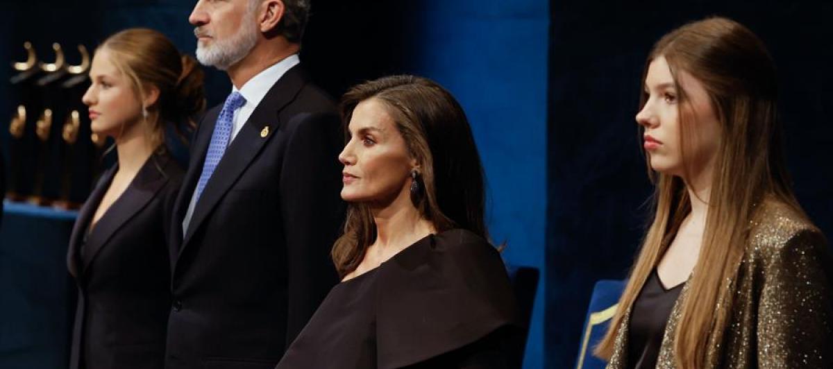 La Familia Real, durante el acto