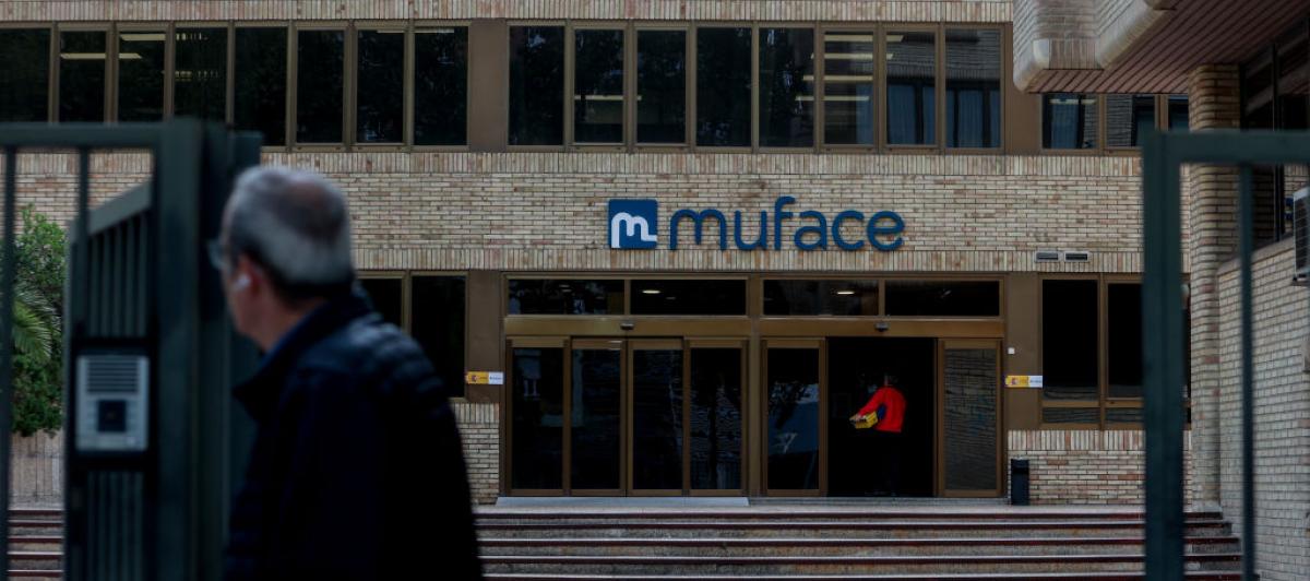 Fachada del edificio de la sede de Muface, en el Paseo de Juan XXIII, Madrid.