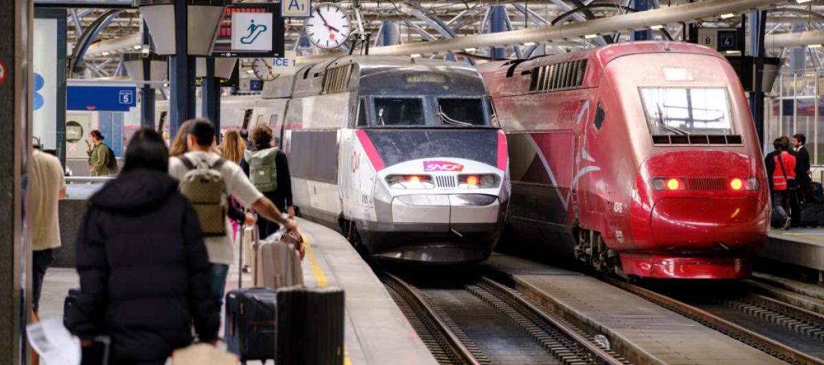 Imagen de archivo de una estación de tren en Bruselas (Bélgica).