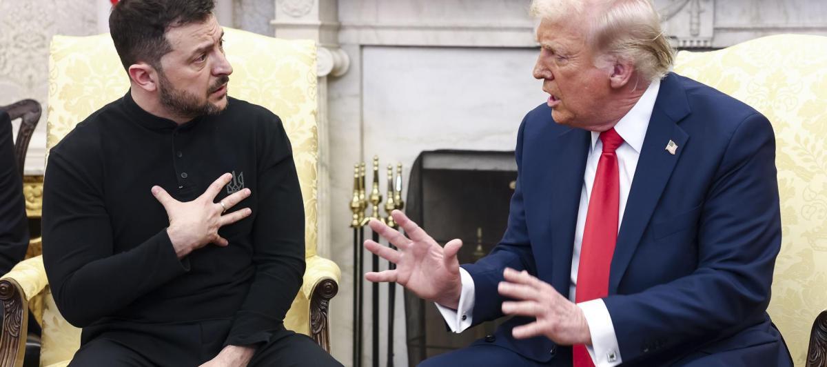 Donald Trump y Volodímir Zelenski este viernes en la Casa Blanca.
