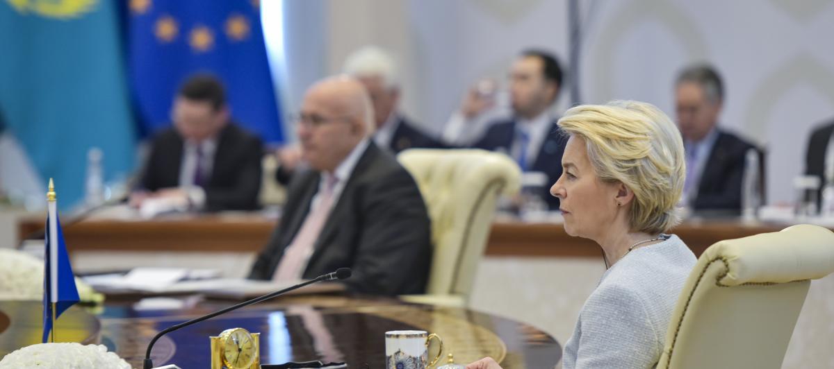 Ursula von der Leyen, en Samarkand (Uzbekistán).