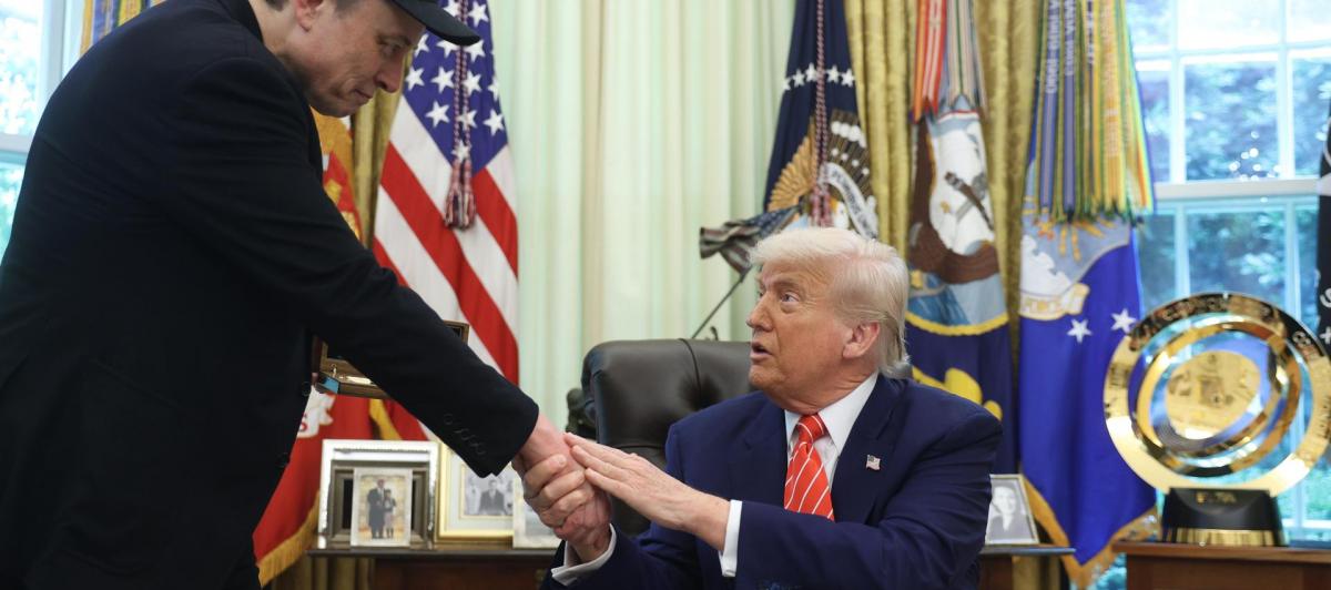 Elon Musk y Donald Trump, en una fotografía tomada en el Despacho Oval.