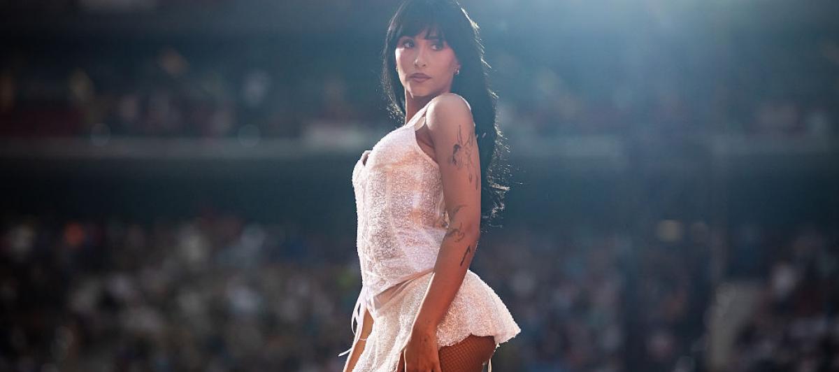 Aitana en el último concierto de Madrid, el 31 de julio.