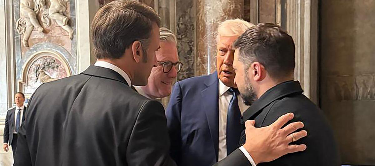 Trump conversa con Zelenski, Macron y Starmer en El Vaticano