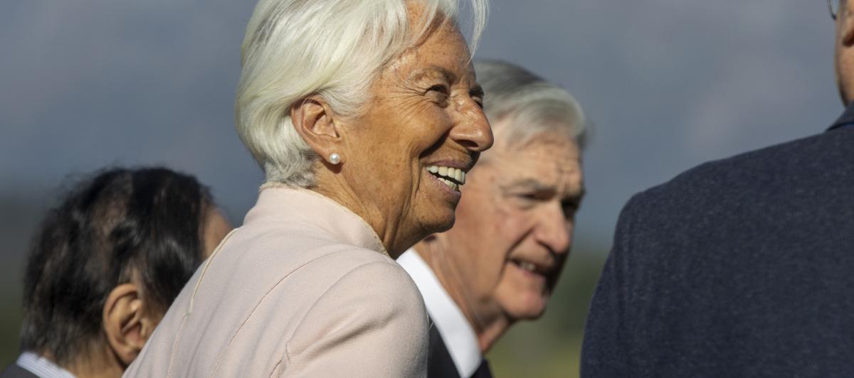 La presidenta del BCE, Christine Lagarde, y el presidente de la Fed, Jerome Powell.