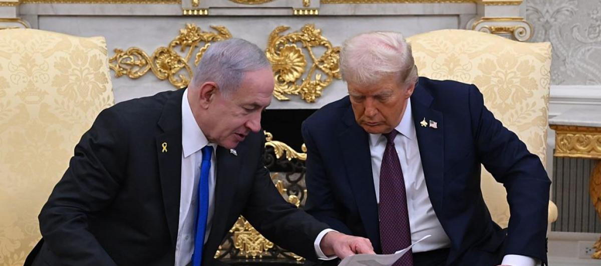 Trump y Netanyahu en la Casa Blanca el 29 de septiembre de 2025.
