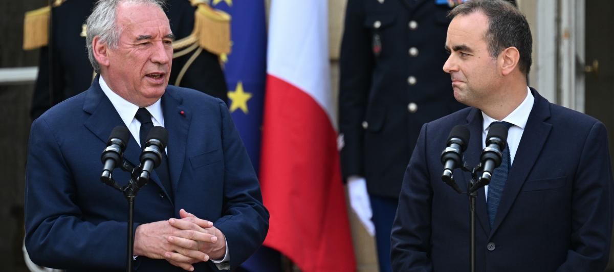 François Bayrou y Sébastien Lecornu