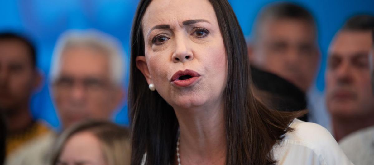 María Corina Machado, en una intervención