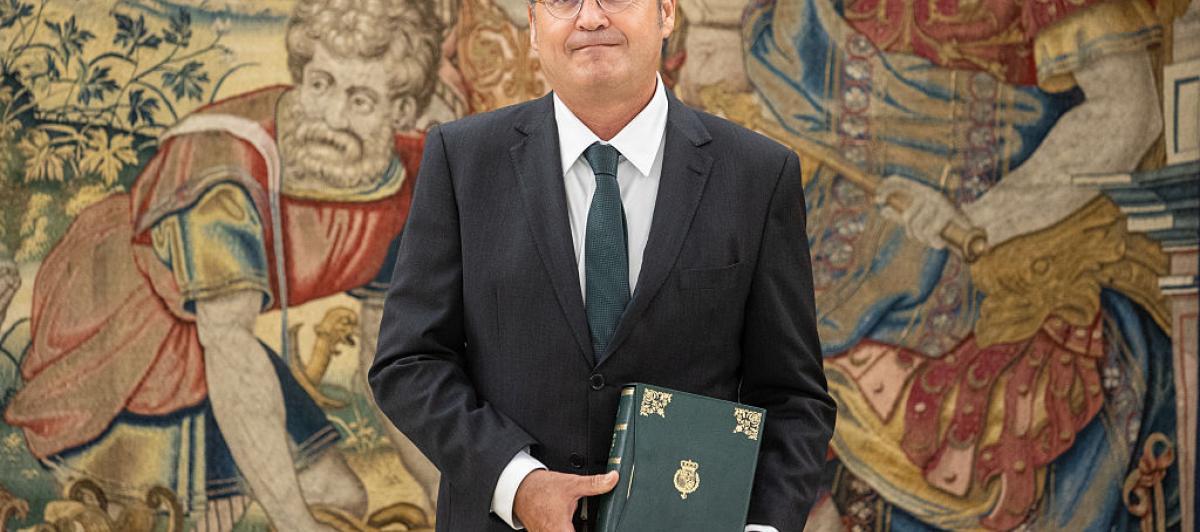Álvaro García Ortiz, fotografiado en La Zarzuela el 3 de septiembre de 2025.