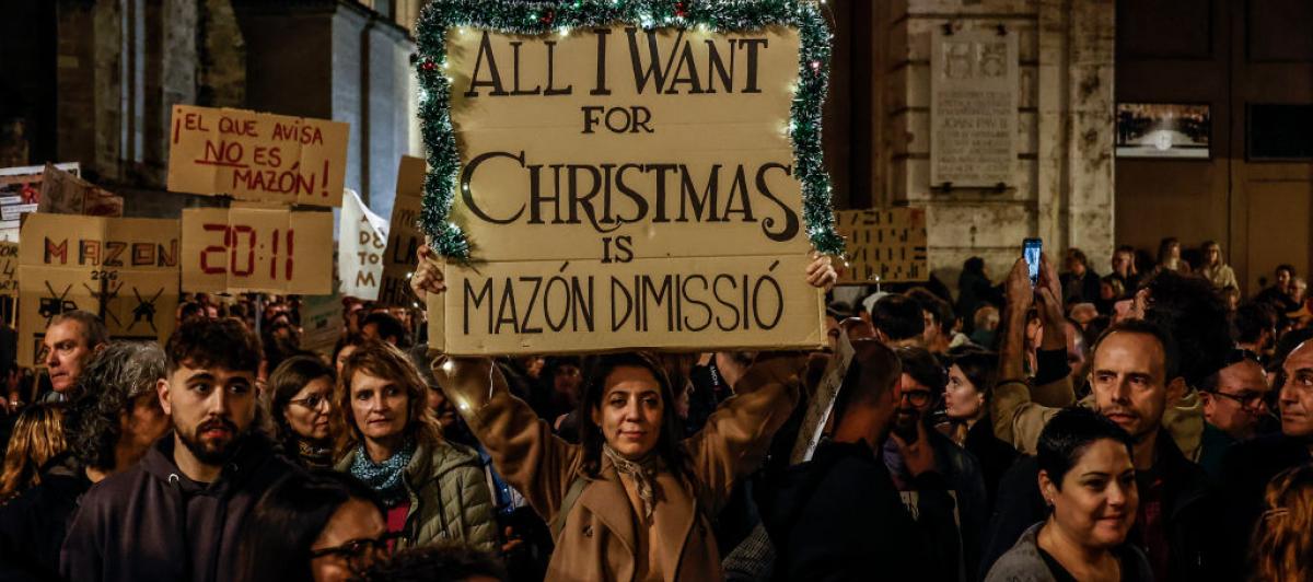 Manifestación en Valencia el 30 de noviembre de 2024.