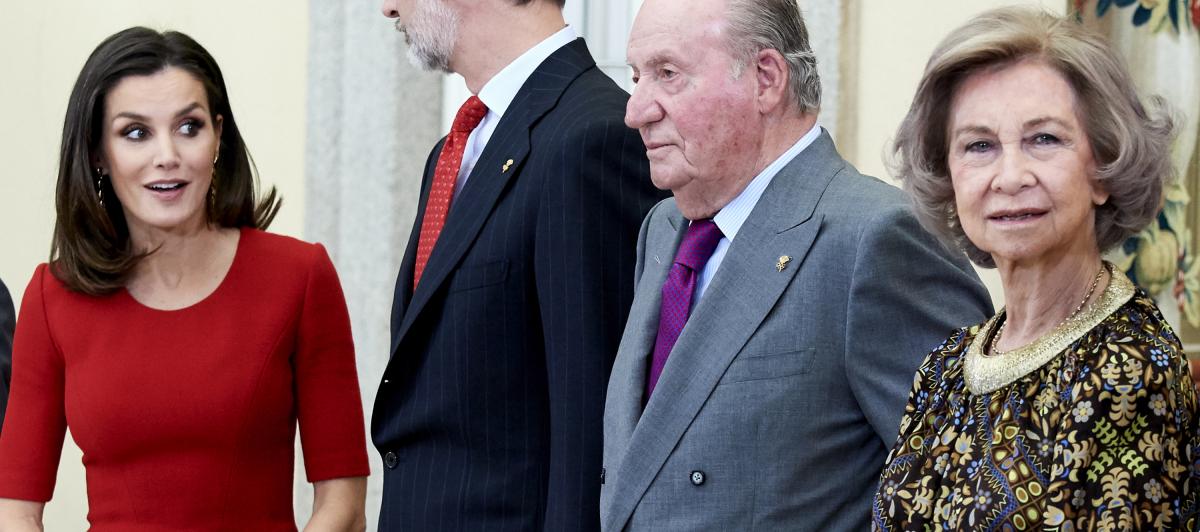 Los reyes Felipe y Letizia y los reyes Juan Carlos y Sofía en los Premios Nacionales del Deporte
