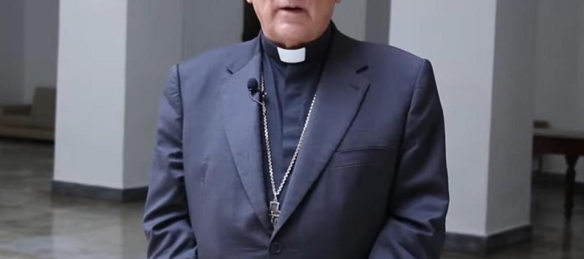 El obispo de Cádiz y Ceuta, Rafael Zornoza, en una captura de un vídeo oficial.
