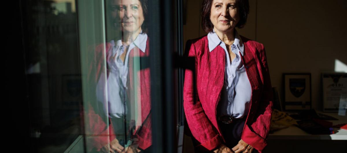 Teresa Peramato, fiscal delegada para la Violencia sobre la Mujer, posa durante una entrevista para Europa Press, el 6 de noviembre de 2023, en Madrid.