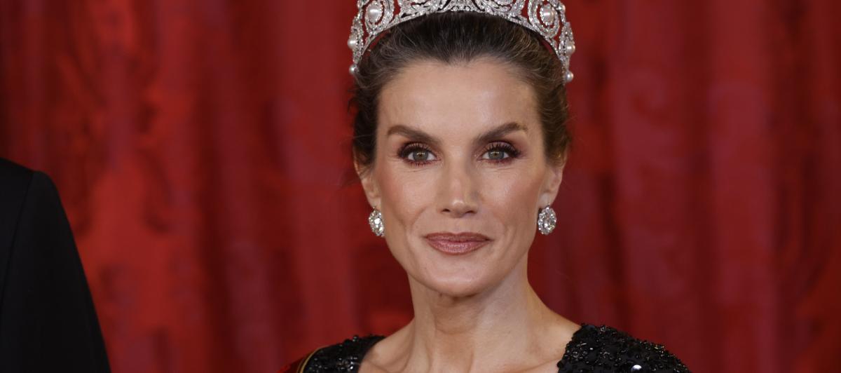 La reina Letizia, con la tiara Cartier