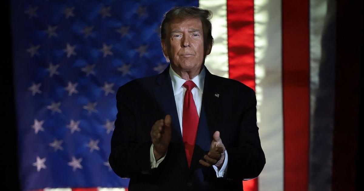 Donald Trump en un acto de las primarias republicanas en Carolina del Norte.