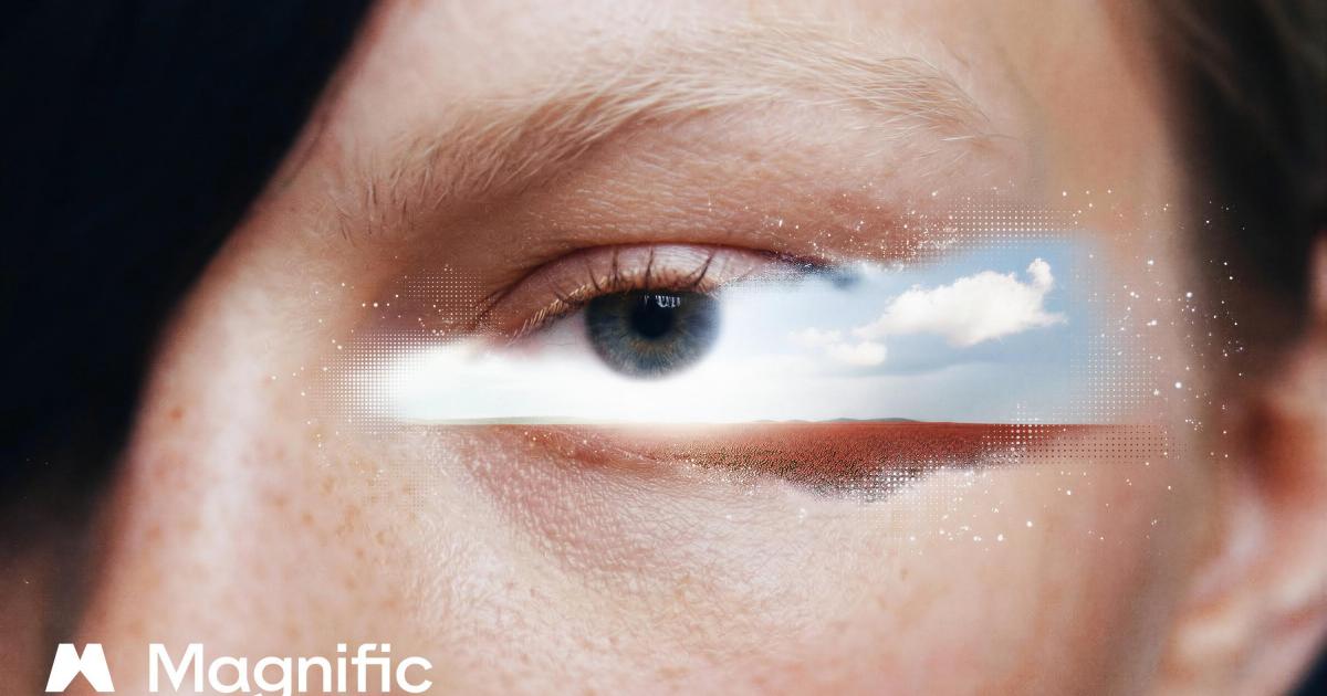 Imagen del relanzamiento de Freepik como Magnific, su nuevo 'naming'.