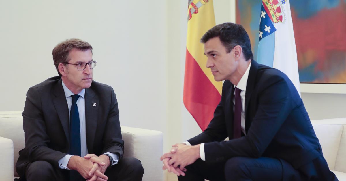 Alberto Nuñez Feijóo y Pedro Sánchez.