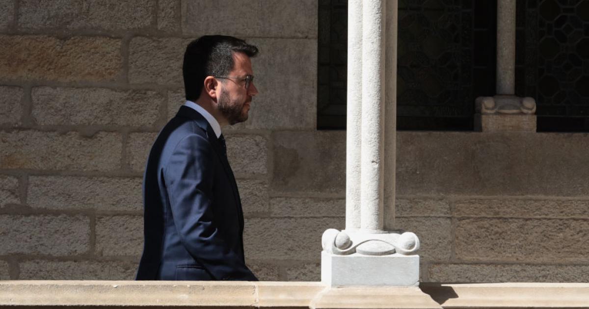 El presidente de la Generalitat, Pere Aragonès, en una imagen de archivo.