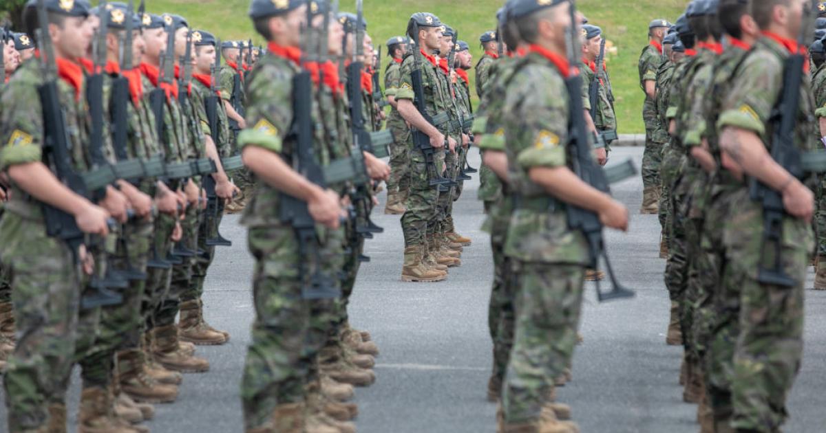 Desfile militar en Siero, (Asturias).