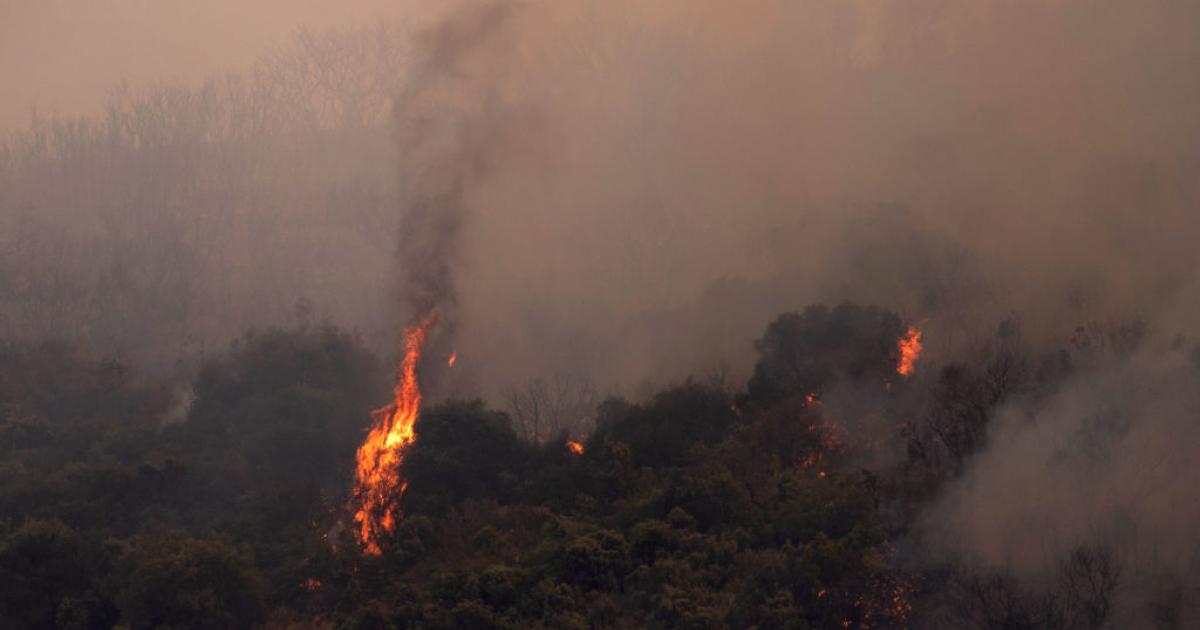 Imagen de archivo de un incendio reciente en España