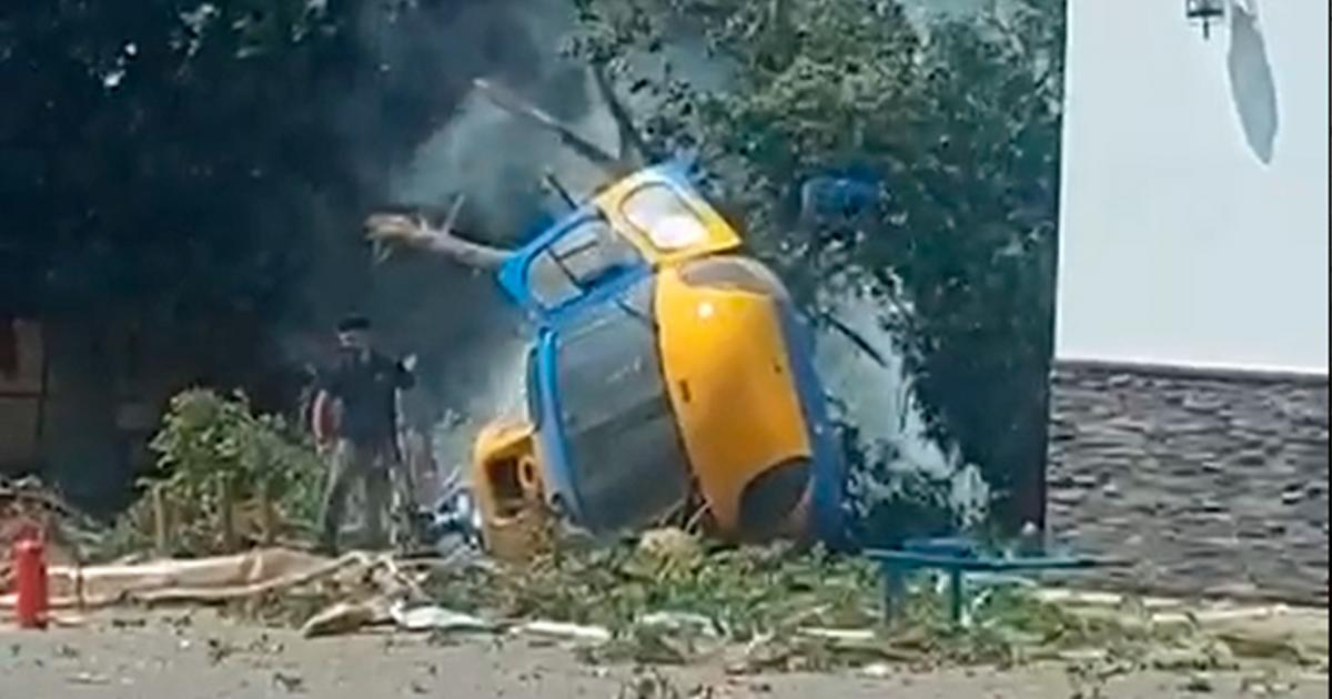 El helicóptero de la DGT.