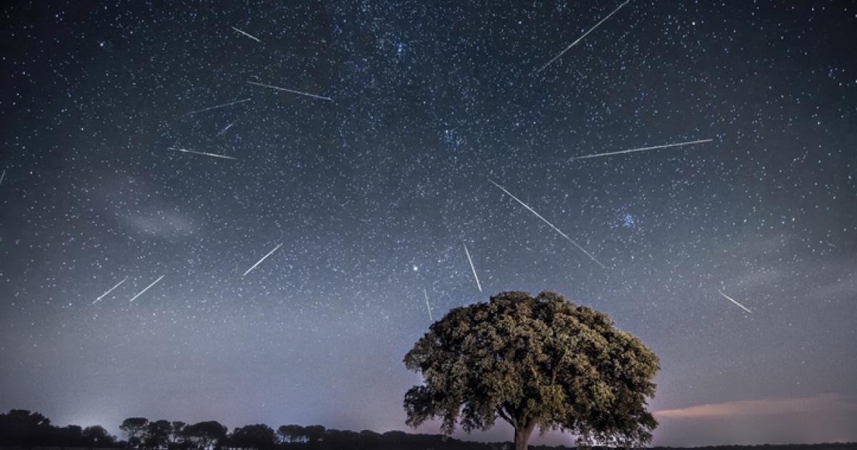 La lluvia de estrellas de las perseidas en una imagen de archivo.