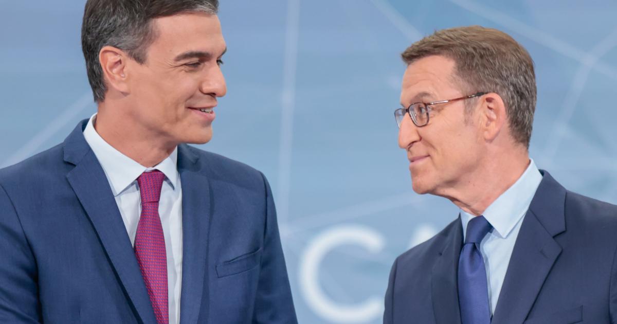 Pedro Sánchez y Alberto Núñez Feijóo.