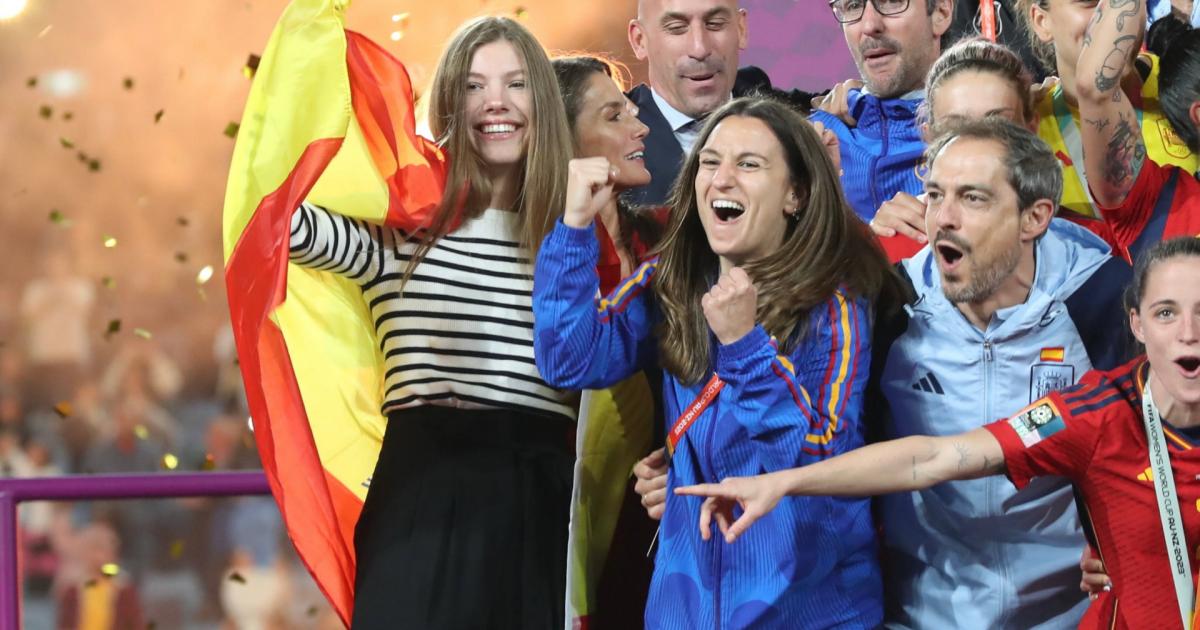 La infanta Sofía, en la final del Mundial de fútbol femenino.