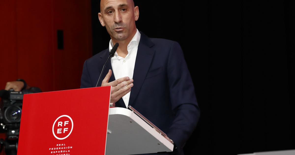 El presidente de la Real Federación Española de Fútbol, Luis Rubiales
