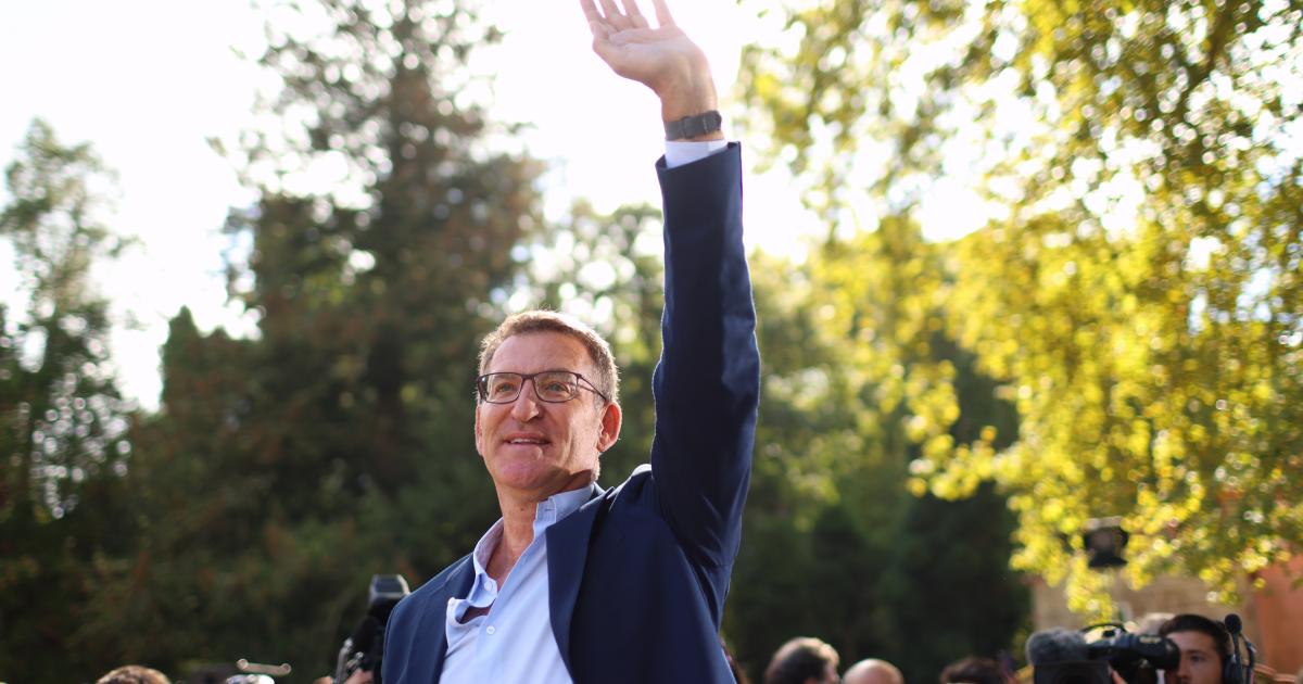 El líder del PP, Alberto Núñez Feijóo.