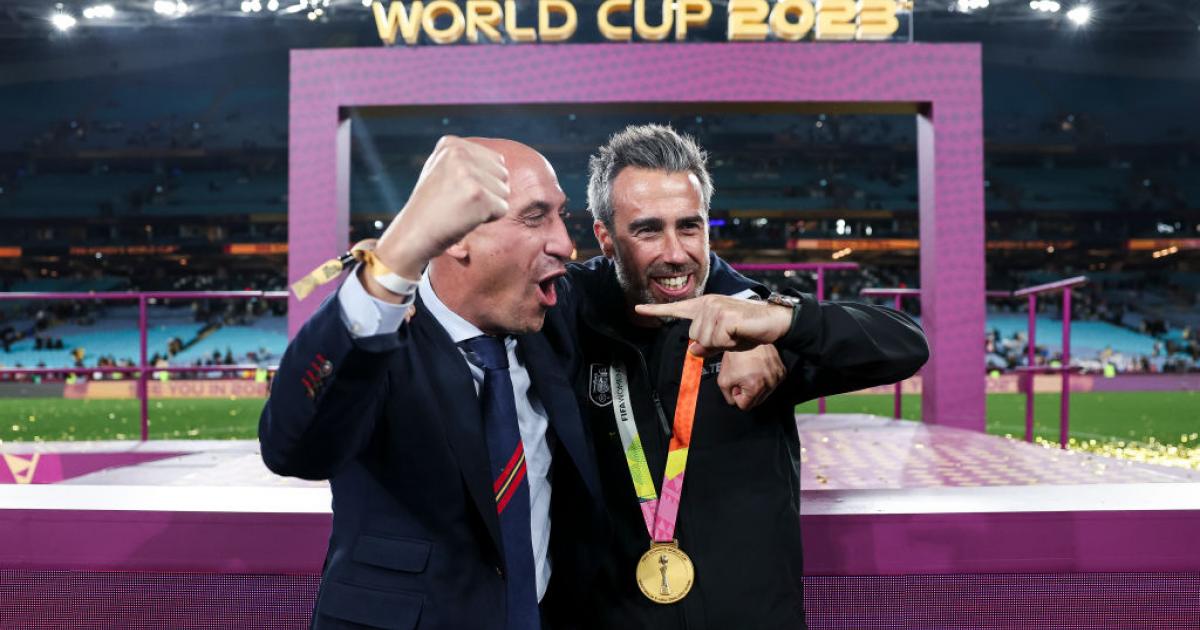 Luis Rubiales y Jorge Vilda, en una imagen de archivo de la celebración del Mundial de Fútbol femenino en Sídney.