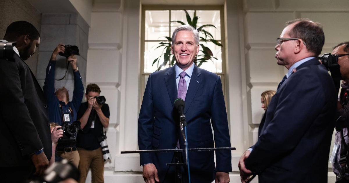 El expresidente de la Cámara Baja de EE.UU., el republicano Kevin McCarthy.