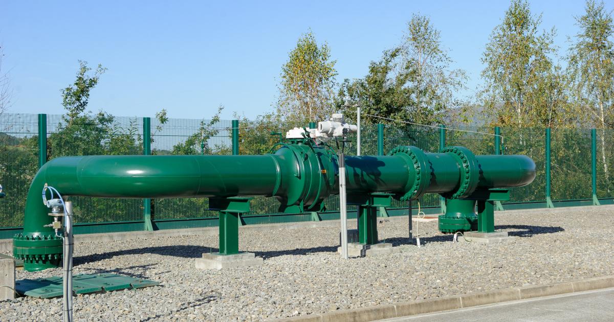 Gasoducto en España.