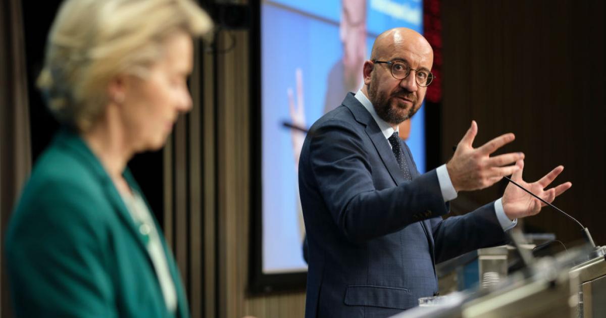 Ursula Von der Leyen y Charles Michel, en una comparecencia conjunta