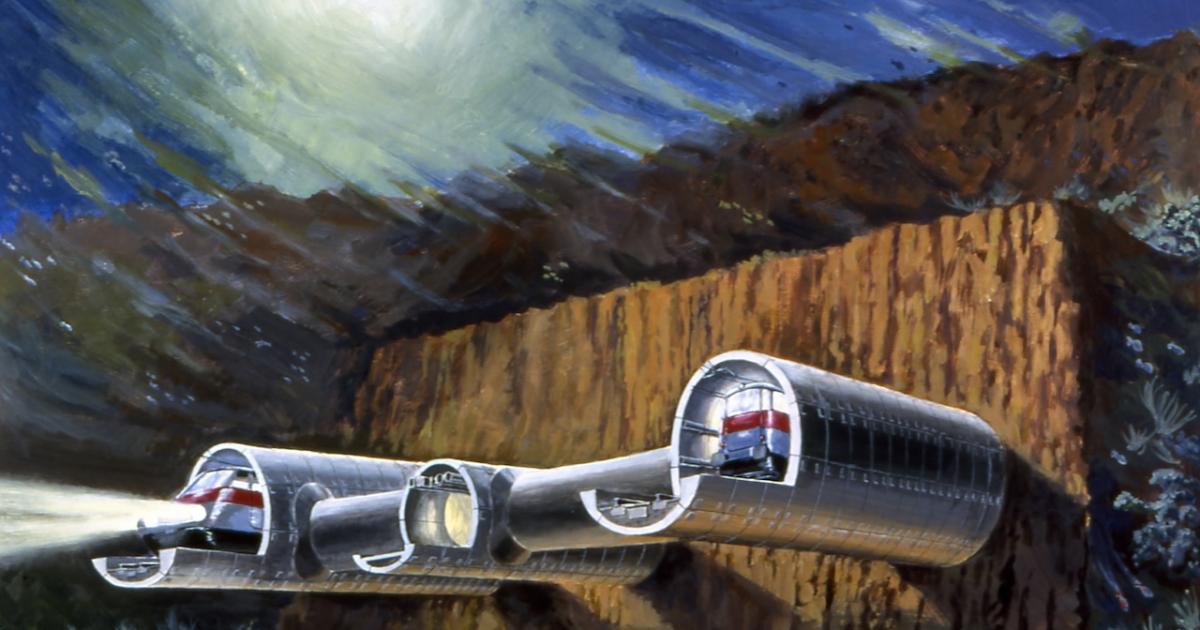 Recreación del túnel que conectará España y Marruecos a través del Estrecho de Gibraltar.