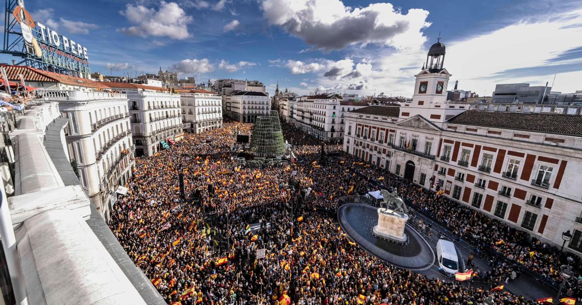 Manifestación del PP en Sol.