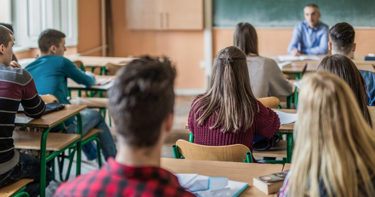 Imagen de archivo de una clase en un instituto.