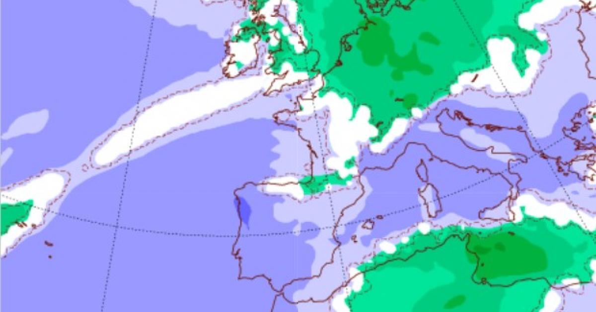 Mapa satelital de predicción de el tiempo