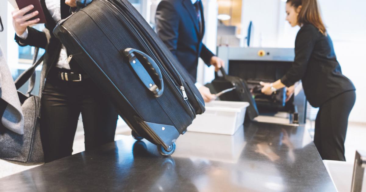 Imagen de archivo de un control aeroportuario.