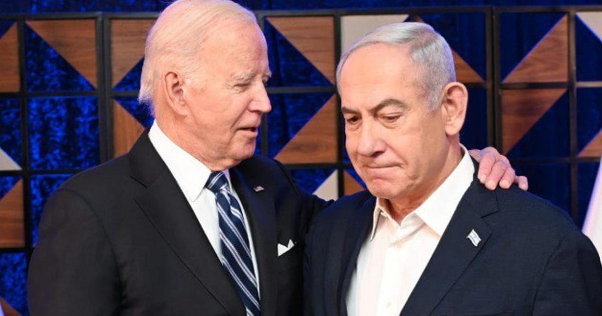 Joe Biden y Benjamin Netanyahu.