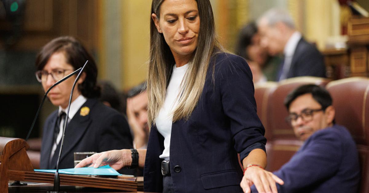 La portavoz parlamentaria de Junts, Miriam Nogueras, en una imagen de archivo en el Congreso.