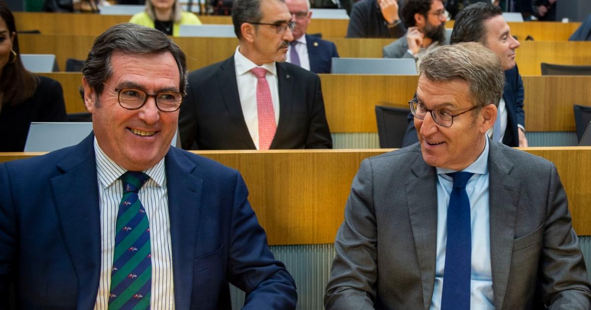 Antonio Garamendi y Alberto Núñez Feijóo